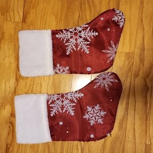 NEW Christmas Stocking, Snowflake Design, 2 Stockings